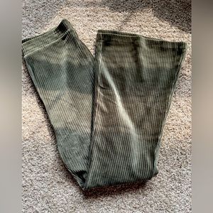 Aerie Ribbed Velour Flare Pants
